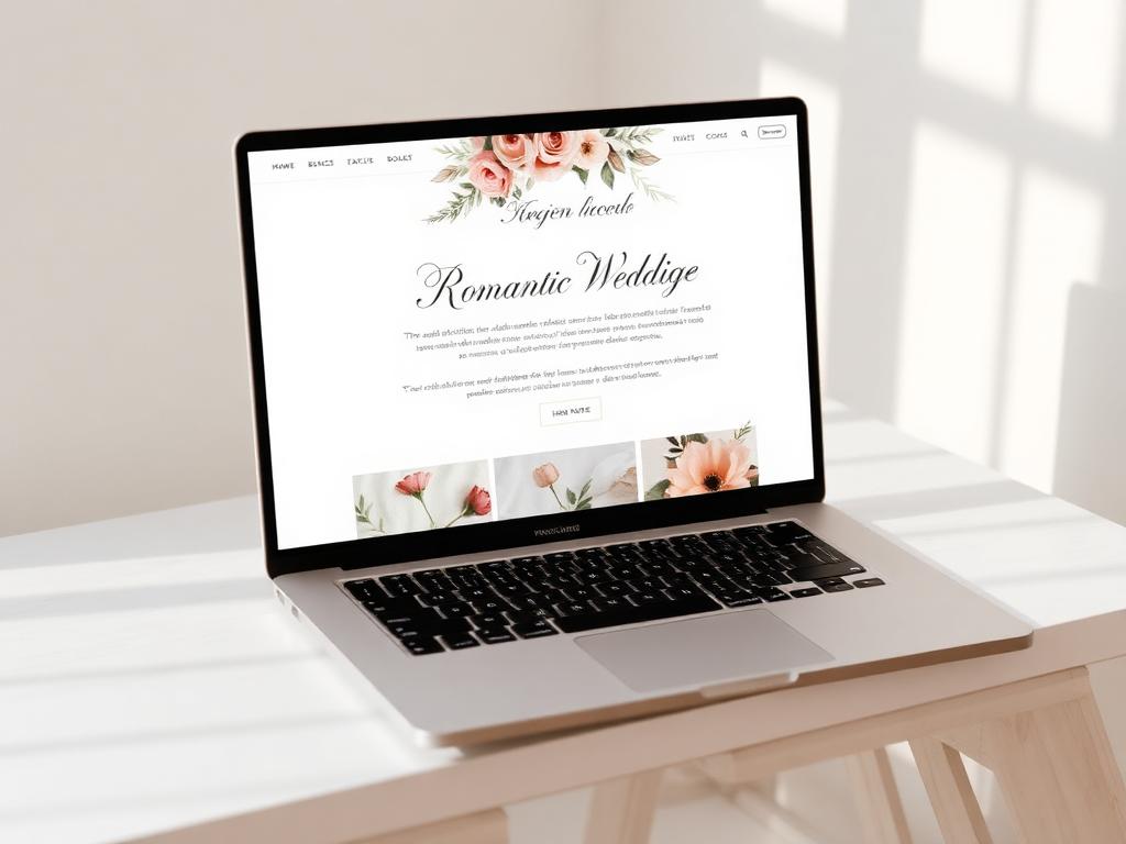 Esempio sito matrimonio stile Romantico